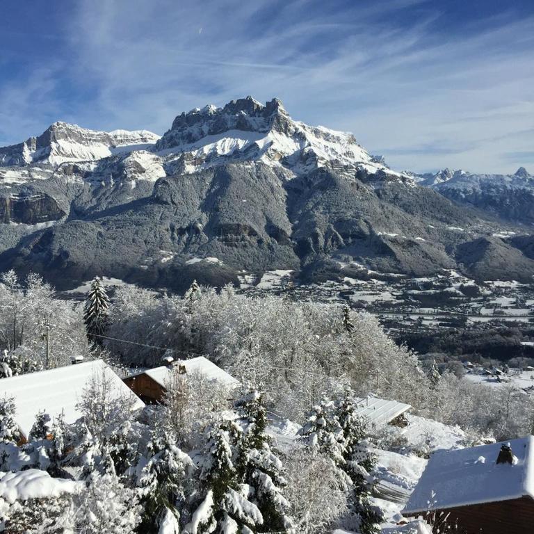 Вилла La Joubarbe Au Balcon Du Mont-Blanc Салланш Экстерьер фото