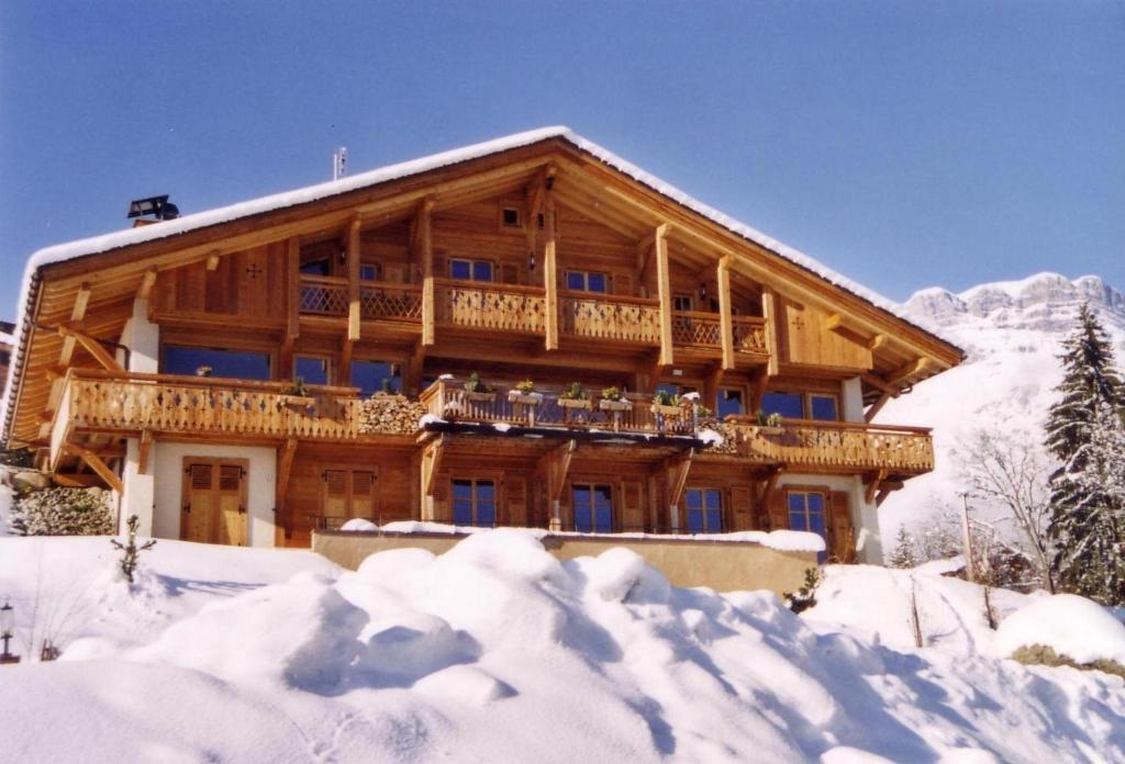 Вилла La Joubarbe Au Balcon Du Mont-Blanc Салланш Экстерьер фото