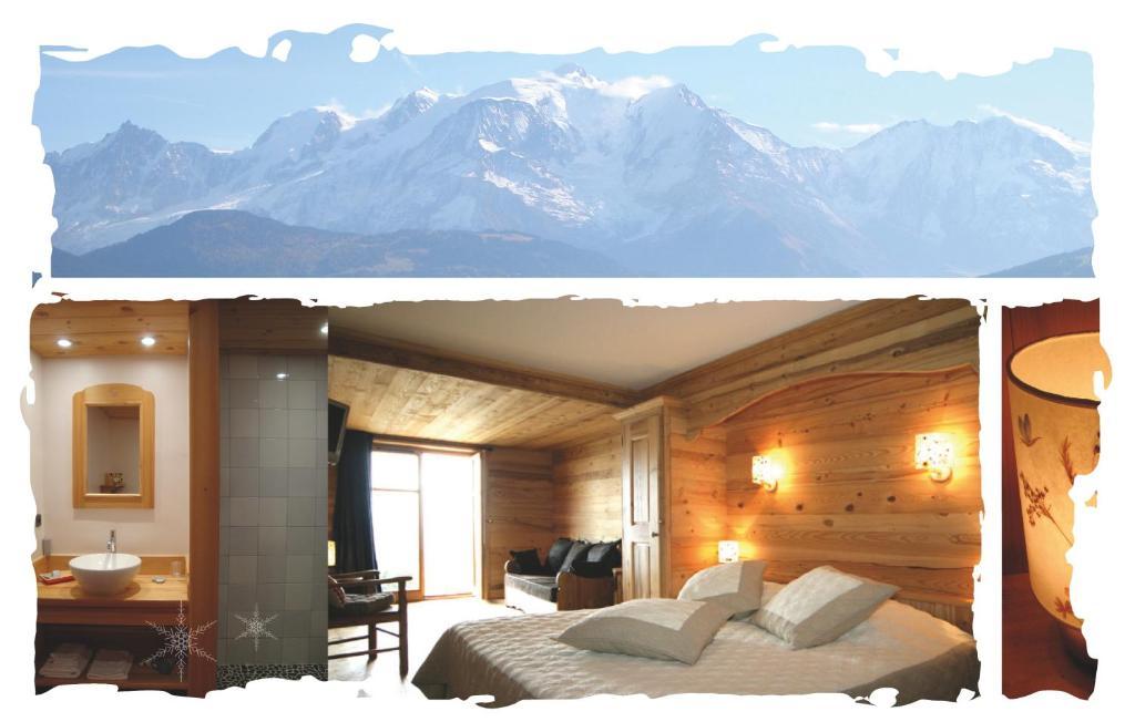 Вилла La Joubarbe Au Balcon Du Mont-Blanc Салланш Номер фото