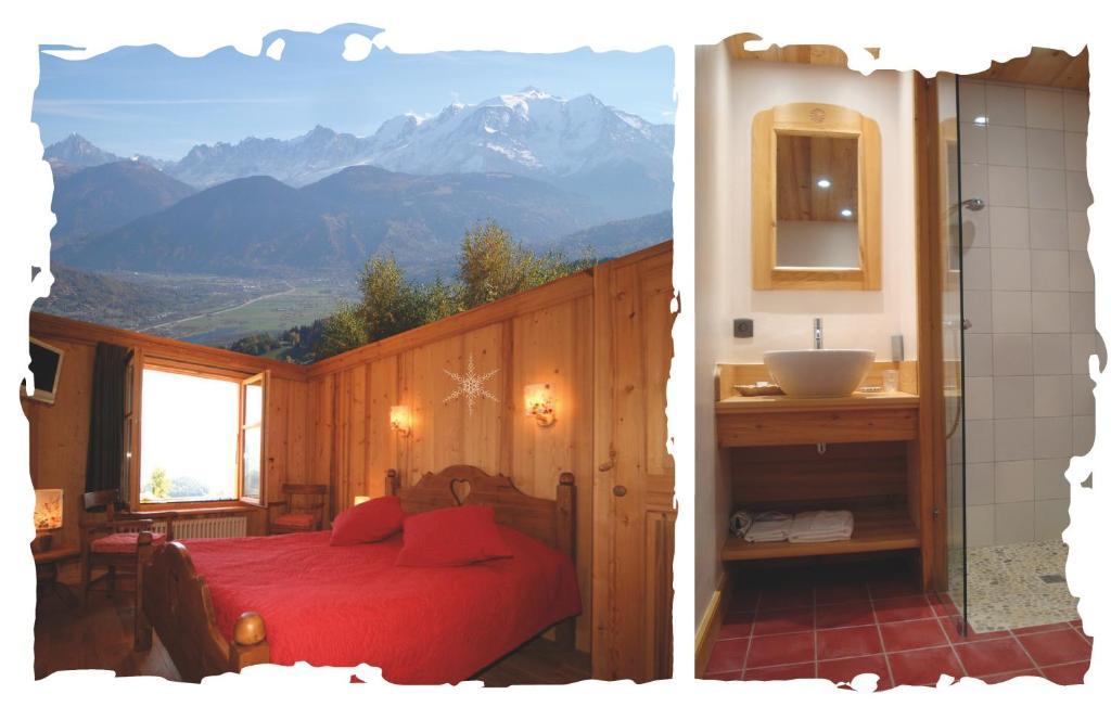 Вилла La Joubarbe Au Balcon Du Mont-Blanc Салланш Номер фото