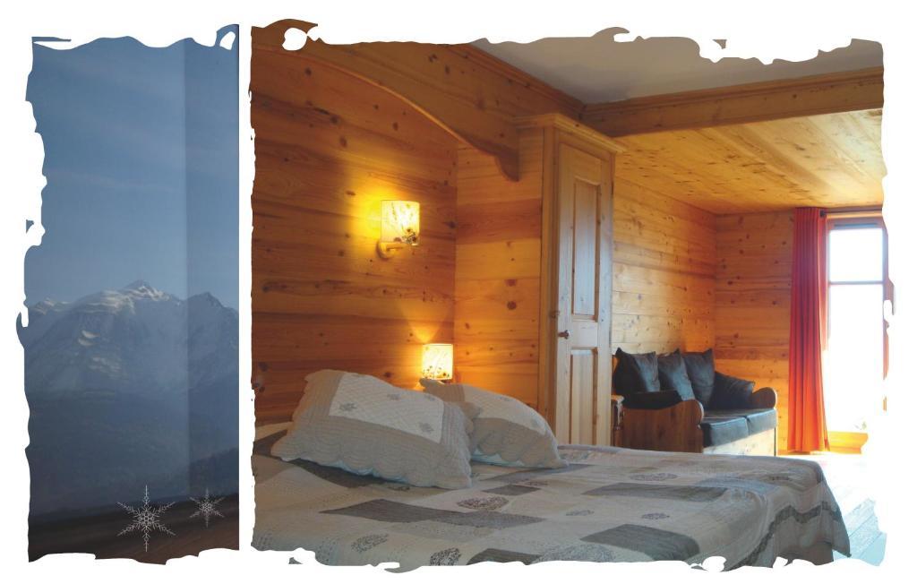 Вилла La Joubarbe Au Balcon Du Mont-Blanc Салланш Номер фото