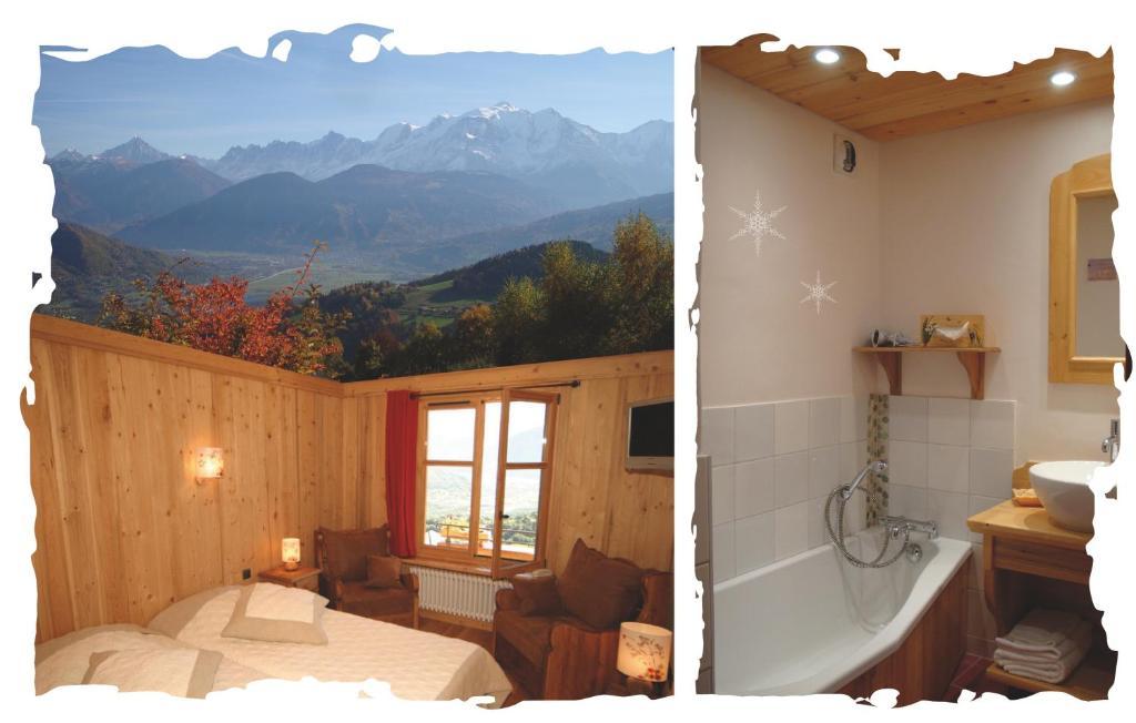 Вилла La Joubarbe Au Balcon Du Mont-Blanc Салланш Номер фото
