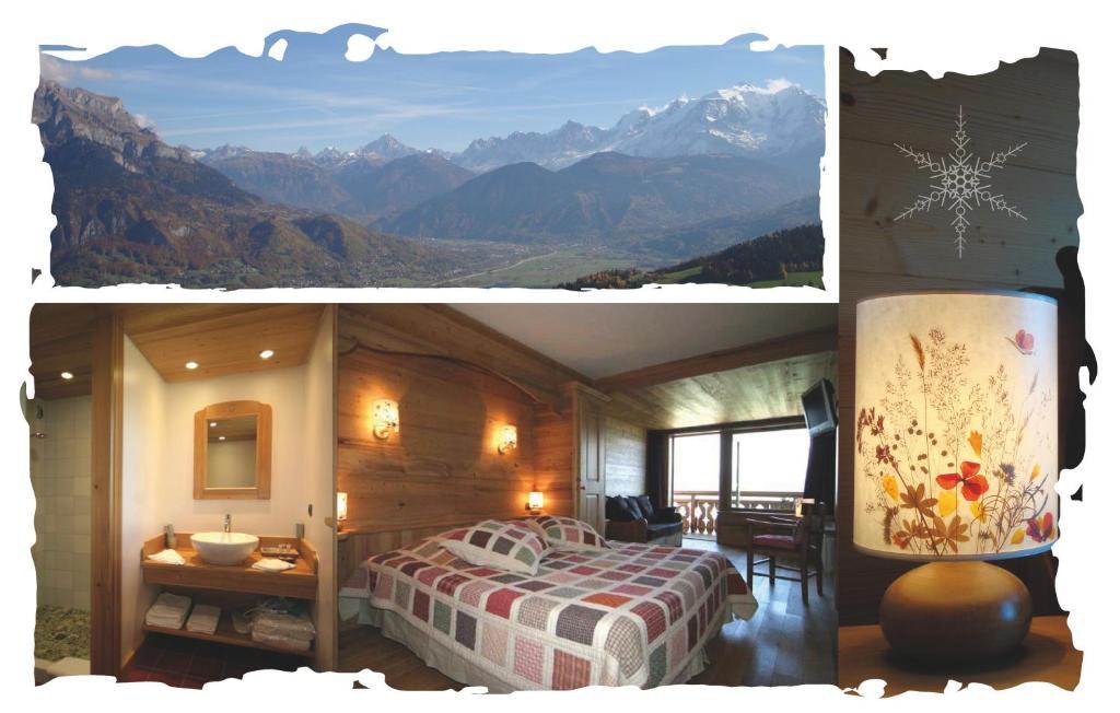 Вилла La Joubarbe Au Balcon Du Mont-Blanc Салланш Номер фото