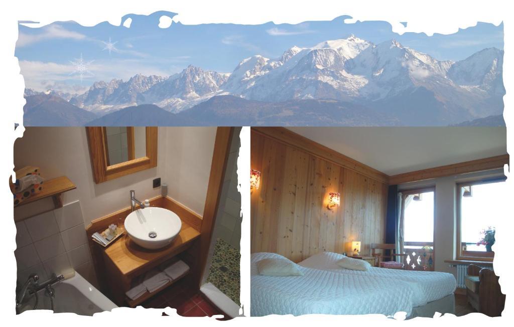 Вилла La Joubarbe Au Balcon Du Mont-Blanc Салланш Номер фото